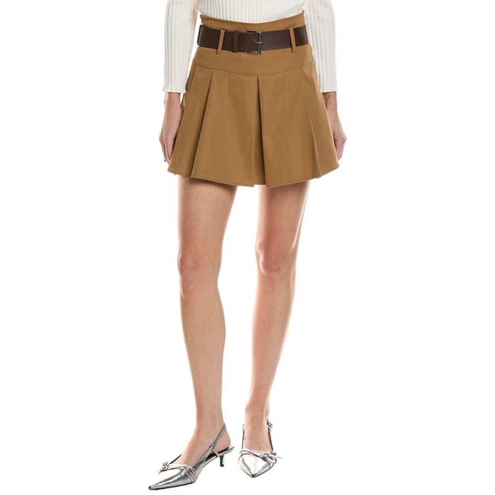Serenette Womens  Mini Skirt, Tan